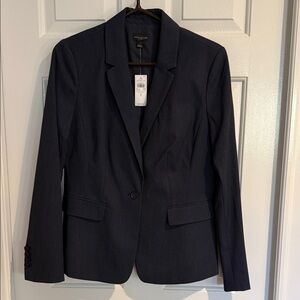 Ann Taylor Women's Dark Navy Sleek Blazer